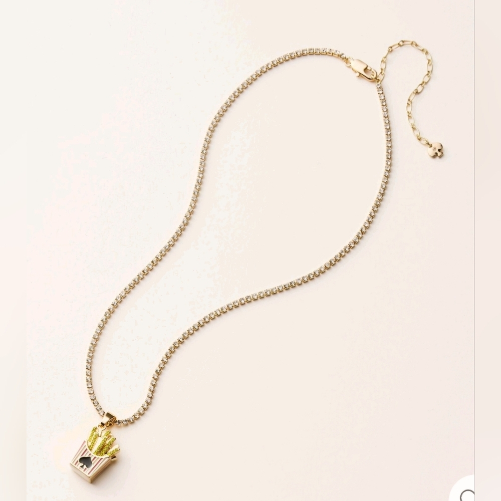 Kate Spade X Target French Fry Charm Tennis Necklace​ - Picture 2 of 4